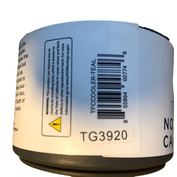 TOADFISH Non-Tipping Can Cooler. Silicone Metal. Gray / Green. New NWT. - Picture 10 of 16